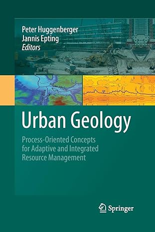 urban geology process oriented concepts for adaptive and integrated resource management 2011 edition peter