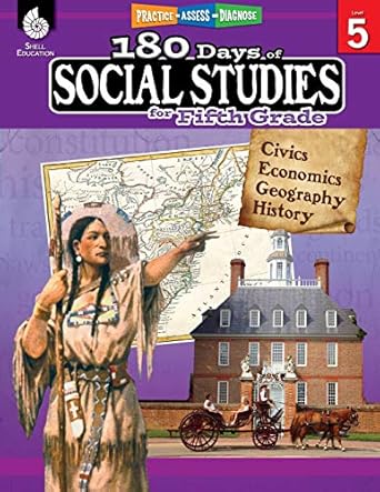 180 days of social studies grade 5 daily social studies workbook for classroom and home cool and fun civics