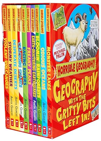 horrible geography collection 10 books box gift set pack by anita ganeri 1st edition anita ganeri 1780487061,