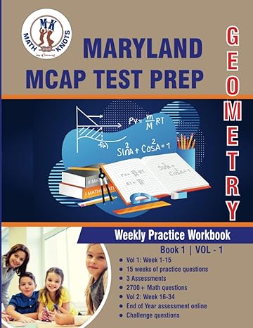 maryland comprehensive assessment program test prep geometry weekly practice workbook volume 1 multiple