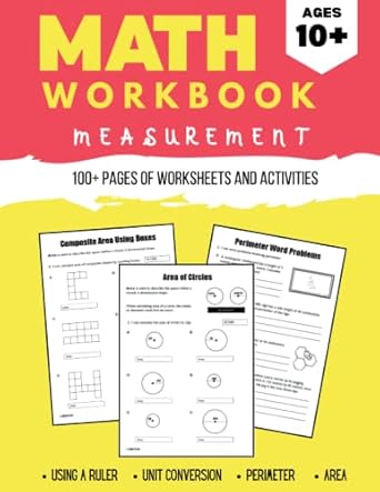 measurement math workbook length unit conversion perimeter circumference area elementary middle school high