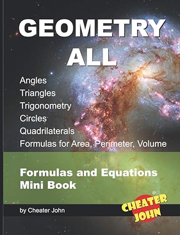 geometry all angles triangles trigonometry circles quadrilaterals formulas for area perimeter volume formulas