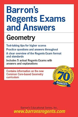 barron s regents exams and answers geometry 1st edition lawrence s. leff m.s. 0764142224, 978-0764142222