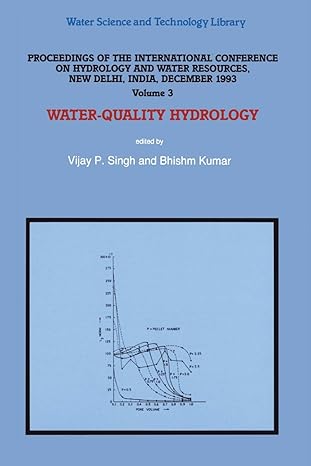 water quality hydrology 1996th edition v p singh ,bhishm kumar 9401041768, 978-9401041768