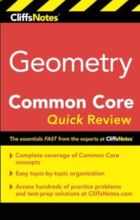 cliffsnotes geometry common core quick review 1st edition m. sunil koswatta 0544785088, 978-0544785083