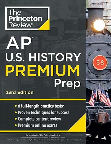 princeton review ap u s history premium prep 6 practice tests + complete content review + strategies and