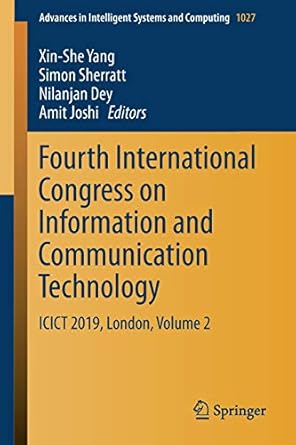 international congress on information and communication technology icict 2019 london volume 2 1st edition