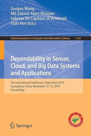 dependability in sensor cloud and big data systems and applications 5th international conference dependsys