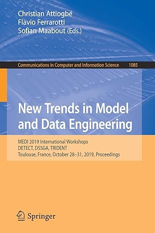 new trends in model and data engineering medi 2019 international workshops detect dssga trident toulouse