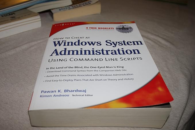 how to cheat at windows system administration using command line scripts 1st edition pawan k bhardwaj