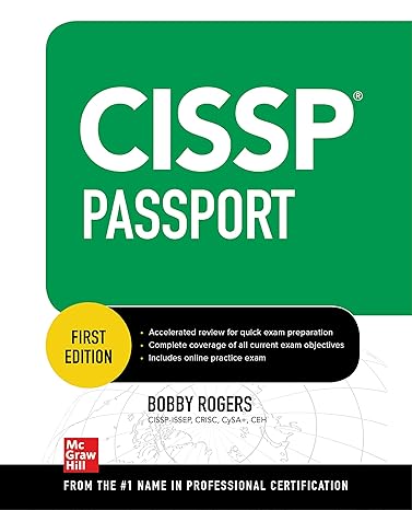 cissp passport 1st edition bobby rogers 1264277970, 978-1264277971