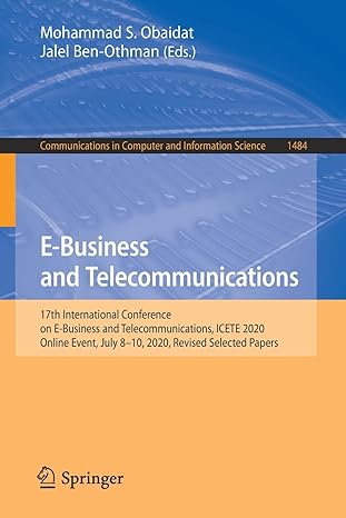 e business and telecommunications 17th international conference on e business and telecommunications icete