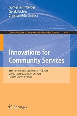 innovations for community services th international conference i4cs 20 vienna austria june 27 29 20 1st