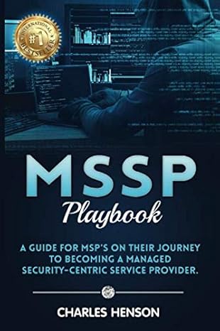 mssp playbook a guide for msp s on their journey to becoming a managed security centric service provider 1st