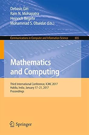 mathematics and computing third international conference icmc 2017 haldia india january 17 21 2017