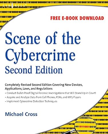 scene of the cybercrime 2nd edition debra littlejohn shinder ,michael cross md 1597492760, 978-1597492768