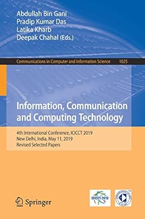 information communication and computing technology  international conference icicct 2019 new delhi india may