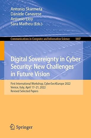 digital sovereignty in cyber security new challenges in future vision first international workshop