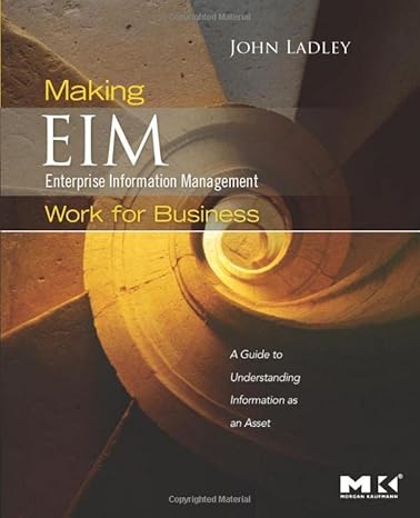 making enterprise information management work for business a guide to understanding information as an asset