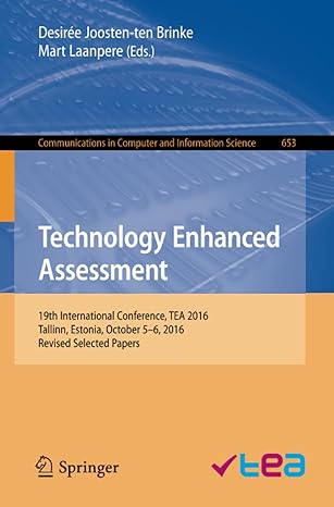 technology enhanced assessment 19th international conference tea 20 tallinn estonia october 5 6 20 1st