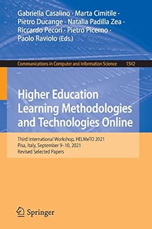 higher education learning methodologies and technologies online third international workshop helmeto 2021