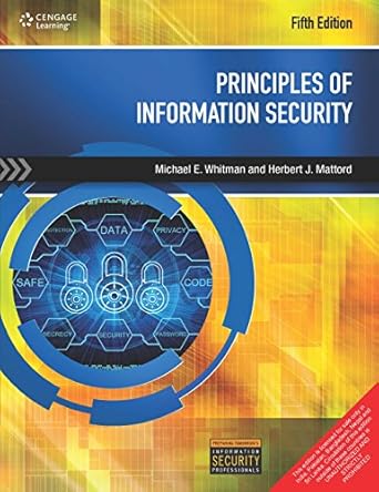 principles of information security 5e 5th edition michael e. whitman 8131528251, 978-8131528259