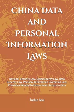 china data and personal information laws national security law cybersecurity law data security law personal