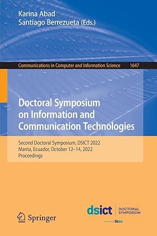 doctoral symposium on information and communication technologies second doctoral symposium dsict 2022 manta