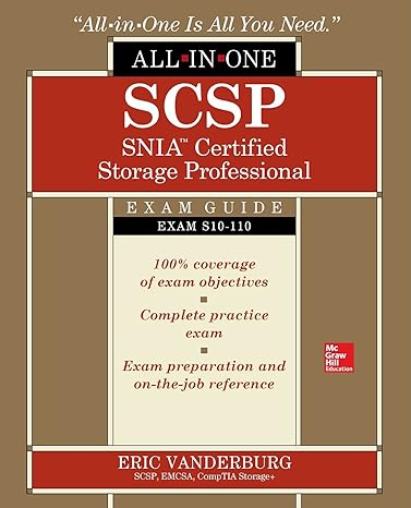 scsp snia certified storage professional all in one exam guide 1st edition eric vanderburg 1260011070,