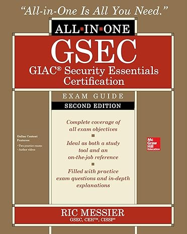 gsec giac security essentials certification all in one exam guide 2nd edition ric messier 1260453200,