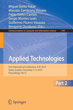 applied technologies first international conference icat 2019 quito ecuador december 3 5 2019 proceedings