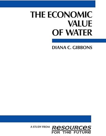 the economic value of water 1st edition diana c gibbons b001kmqmmc, 978-1138834309