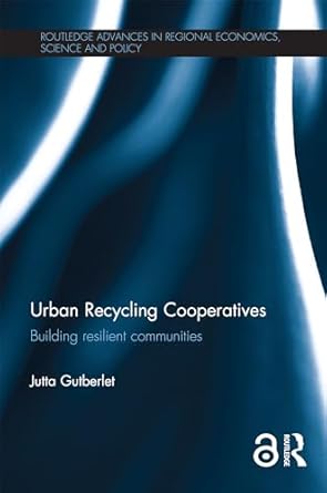 urban recycling cooperatives building resilient communities 1st edition jutta gutberlet b001jy9xng,