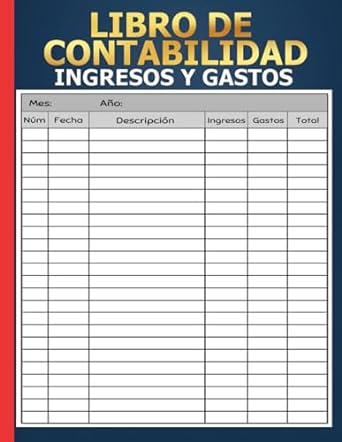 libro de contabilidad ingresos y gastos cuaderno de cuentas para autonomos y empresas diario de caja cuentas