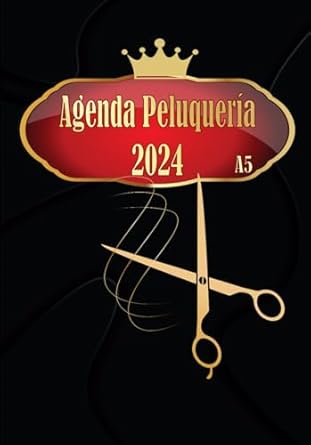 agenda de peluqueria 2024 libro de citas peluqueria barberia y estilista con fechaspara planificador horario