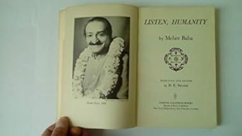 listen humanity 1st edition meher baba ,meher ,d. e. stevens 0060902299, 978-0060902292