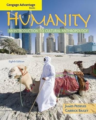 cengage advantage books humanity an introduction to cultural anthropology 8th edition james peoples ,garrick