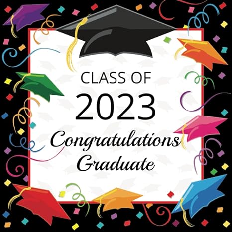 class of 2023 graduation guest book graduation party guest sign in book high school or college graduate