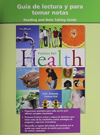 high school health spanish guided reading workbook 2007c 1st edition savvas learning co 0132510537,