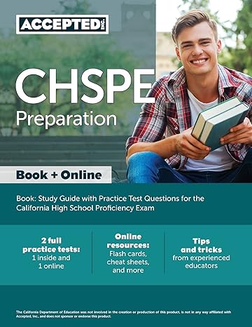 chspe preparation book study guide with practice test questions for the california high school proficiency