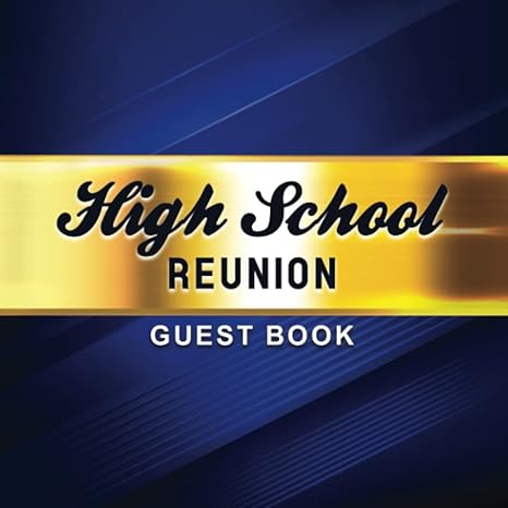 high school reunion guest book class keepsake and memory book for classmates to write your message and paste