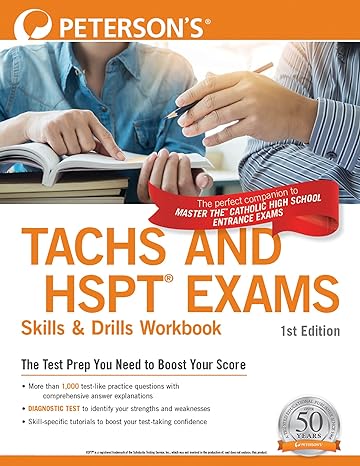 peterson s tachs and hspt exams skills and drills workbook 1st edition peterson's 076894368x, 978-0768943689