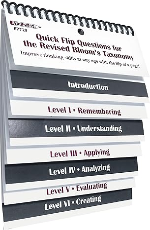 quick flip questions for the revised bloom s taxonomy 1st edition edupress 1564727297, 978-1564727299