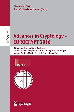 advances in cryptology eurocrypt 2016 35th annual international conference on the theory and applications of