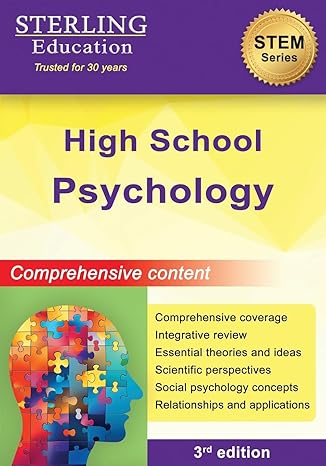 high school psychology comprehensive content for high school psychology 1st edition sterling education