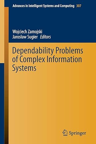 dependability problems of complex information systems 2015th edition wojciech zamojski ,jaroslaw sugier