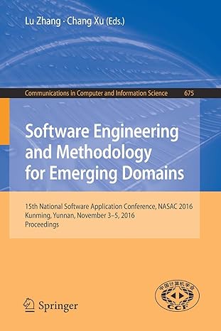 software engineering and methodology for emerging domains 15th national software application conference nasac