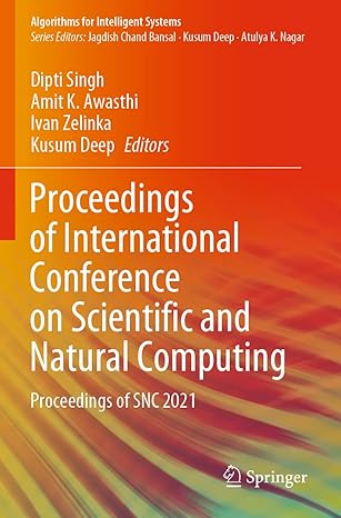 proceedings of international conference on scientific and natural computing proceedings of snc 2021 1st