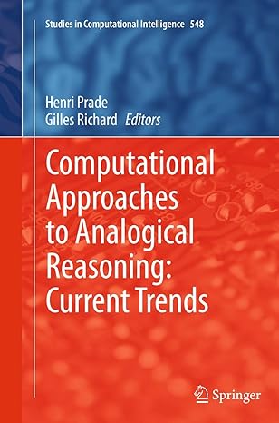 computational approaches to analogical reasoning current trends 1st edition henri prade ,gilles richard