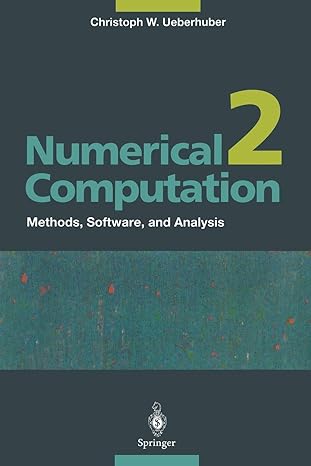 numerical computation 2 methods software and analysis 1st edition christoph w ueberhuber 3540620575,